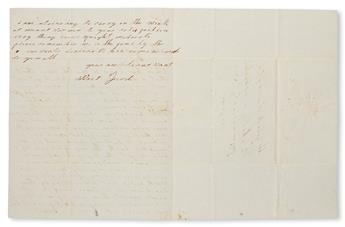 (SLAVERY AND ABOLITION--MOUNT VERNON.) FORD, WEST. Autograph Letter Signed to George Washington’s grandnephew John Augustine Washington
